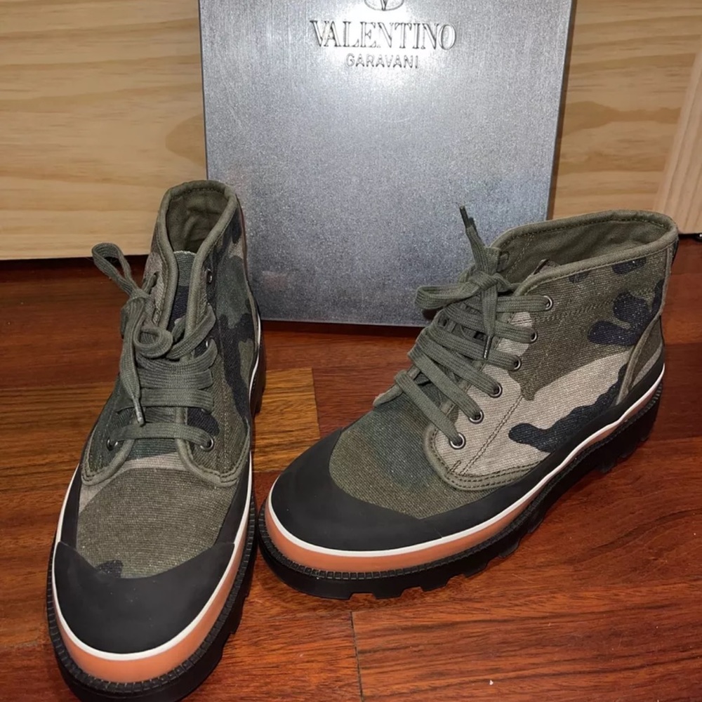 Valentino Camouflage Boots
